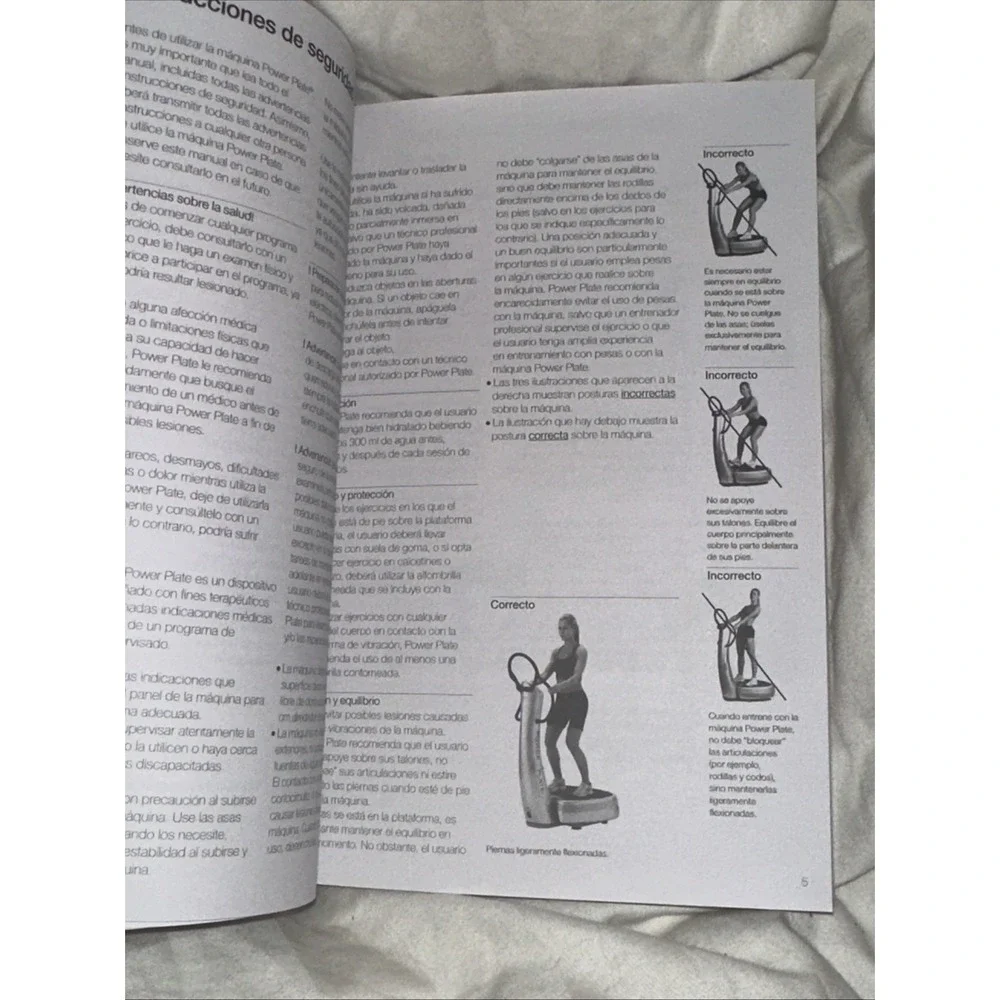Power Plate My7 Model Exercise Machine Instructions For use Manual Only My 7‎